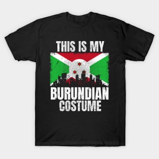 This Is My Burundian Costume for Men Women Vintage Burundian T-Shirt